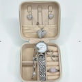 Elegant Heart & Stone 5-Piece Women's Jewelry Gift Set | Imported Luxury Necklace & Earrings Set