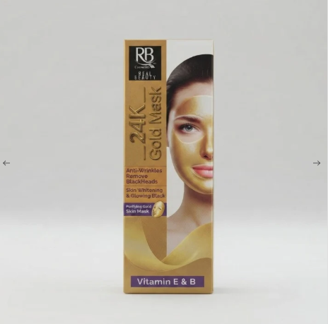 RB Cosmetics 24K Gold Face Mask 100ML – Deep Cleansing & Glowing Skin